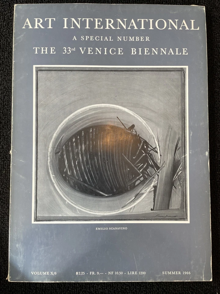 Vintage 1966 RARE Art International Magazine Volume X/6 33rd Venice Biennale V7 - Image 1 of 4