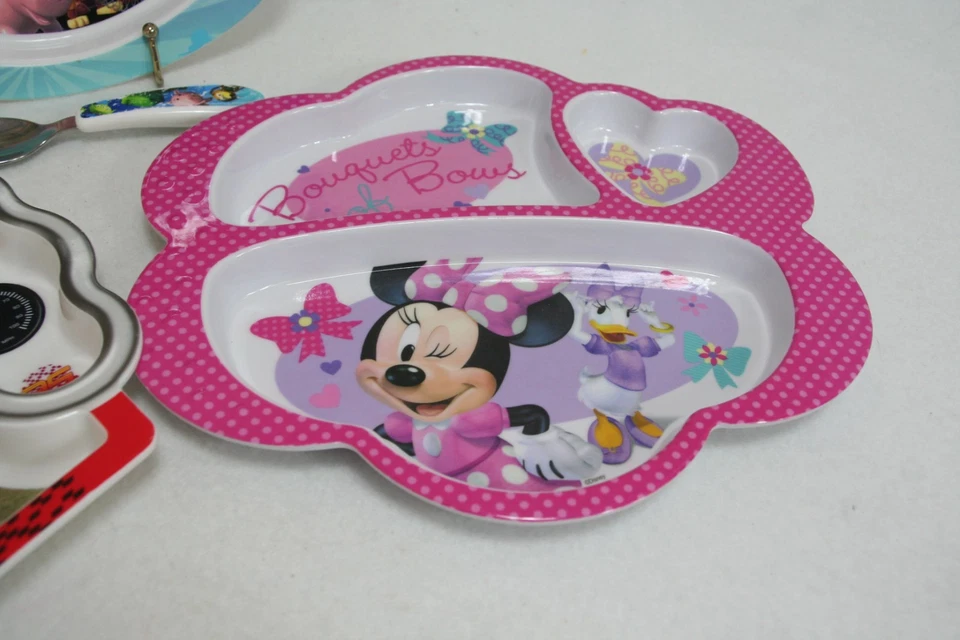 Lot of 3 Learning Curve Disney Character Divided Dinner Plates for Kids BPA Free - Image 4 of 4