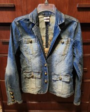 VTG Faded Glory Womens Embroidered Denim Jean...