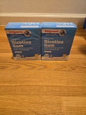 2 Nicotine Walgreens gum uncoated 2mg 110ct pack of 2 Total 220 Exp 8-27 