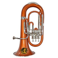 Bb 3-Valve Euphonium Brass Musical Instrument with Mouthpiece and Hard Case