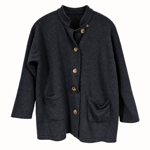 Brunello Cucinelli, Cardigan Brunello Cucinelli L blu navy cashmere vintage archivio tranquillo lusso