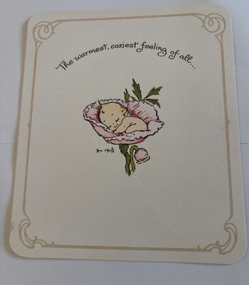 Vintage Kewpie Card 1971 Warmest Feeling Being Loved By You ( Unused) Valentines