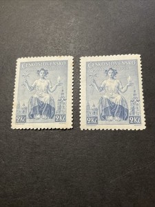 1938 Czechoslovakia 2 Koruna MNH First Czech Stamps 20th Anniversary Old Stamp