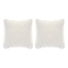 2 Pack Cushions Sofa Backrest Corduroy Pillows Cushions Pillowcases with Insert