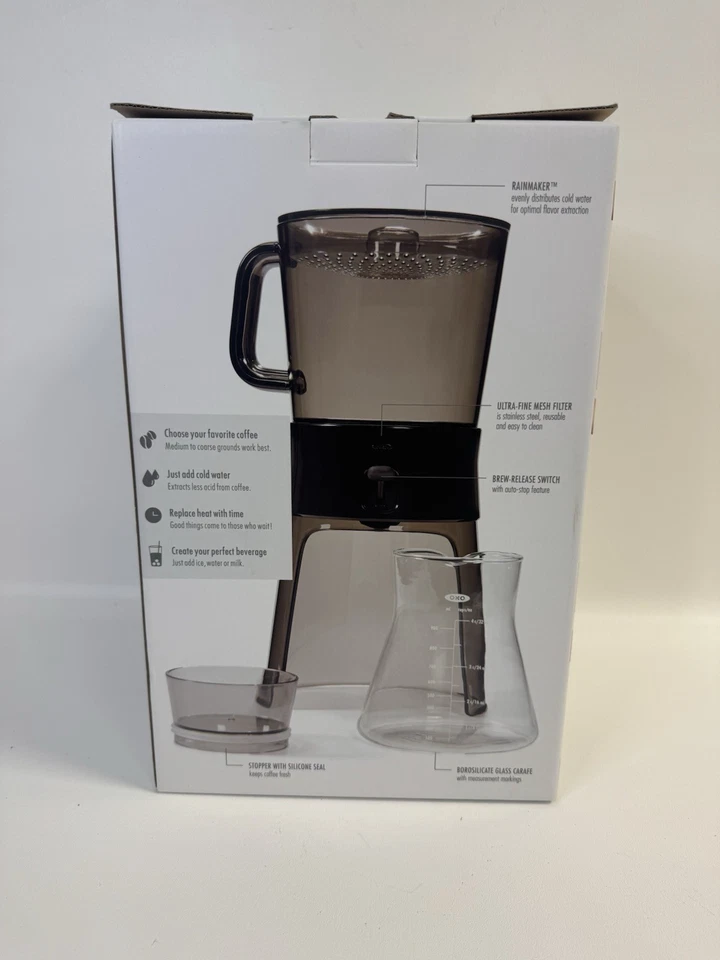 OXO Good Grips Cold Brew Coffee Maker - Black New In open Box 1272880 32oz - Image 3 of 4
