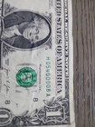 5 of a Kind $1 Dollar Bill Five Of A Kind s Fancy Serial# H 05400008 A ERROR  — photo 3