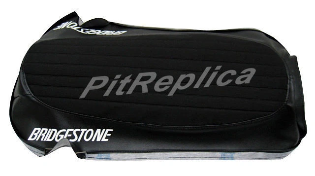 NUEVO BRIDGESTONE 350 GTR GTO 1969 1970 1971 *CUBIERTA DE ASIENTO DE GAMUZA PRENSADA TÉRMICAMENTE *5ACLL Foto 4 de 4