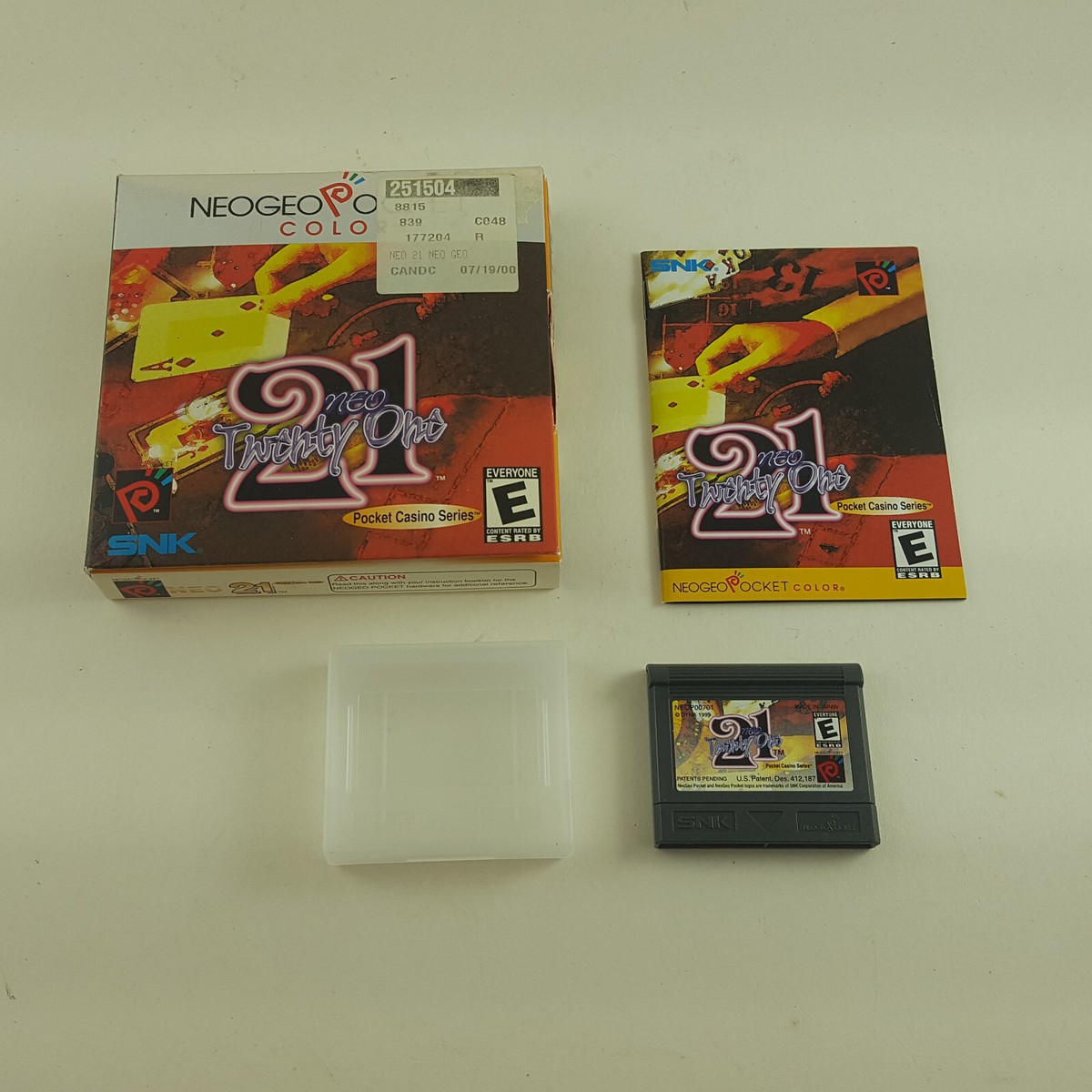 RARE Neo Geo Pocket Neo 21 - Game - USA Version - with Box