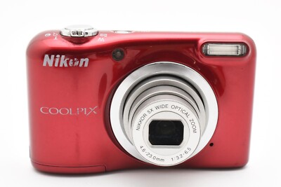 Excellent] Nikon COOLPIX A10 16.1MP Digital Camera Red From JAPAN