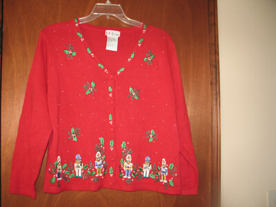 NUTCRACKER SATIN THREAD EMBROIDERED HOLIDAY