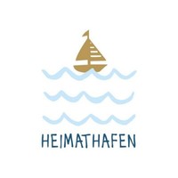 20 Servietten Seaside Heimathafen Segelboot Schrift Wellen Meer Blau 33X33Cm