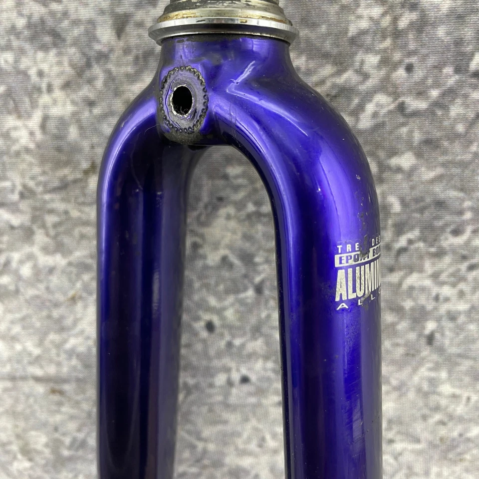 Trek 700c Fork 1 In Threaded 7.75 Steerer Aluminum Bonded Alloy 2200 Purple 59cm - Image 3 of 4