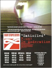 EIGHT STOPS SEVEN Rare Satisfied PROMO TRADE AD Poster for Moderation CD 8stops7