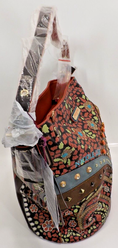 Nicole Lee Vintage Sara Hobo Bag Purse Crossbody Studded Vegan Leather NWT - Picture 19 of 19