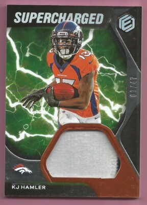 2020 Panini Elements Supercharged PATCH #d 03/47 KJ Hamler #SC-20 Rookie RC *8D