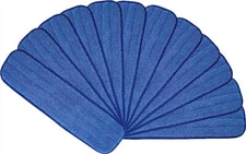 12-Pack of Washable Pro Microfiber Mop Pads | Commercial Replacement Mop Heads