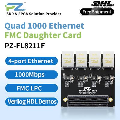 Puzhi PZ-FL8211F FMC Card Four-channel 1000M Ethernet RTL8211FI LPC FMC Board