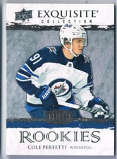 2021-22 UPPER DECK ICE EXQUISITE COLLECTION ROOKIE SIGNATURES COLE PERFETTI