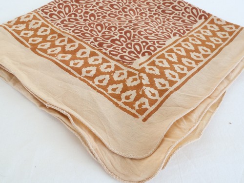 100% Baumwolle Bandana, Hand Blockdruck Bandanas Frauen Halstuch Schal Blumen Bandanas - Bild 7 von 7