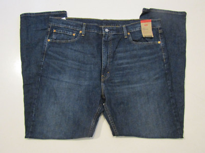 LEVIS 505 Regular Straight Fit Dark Blue Wash Mens Jeans NWT Sz 42 W 32 L