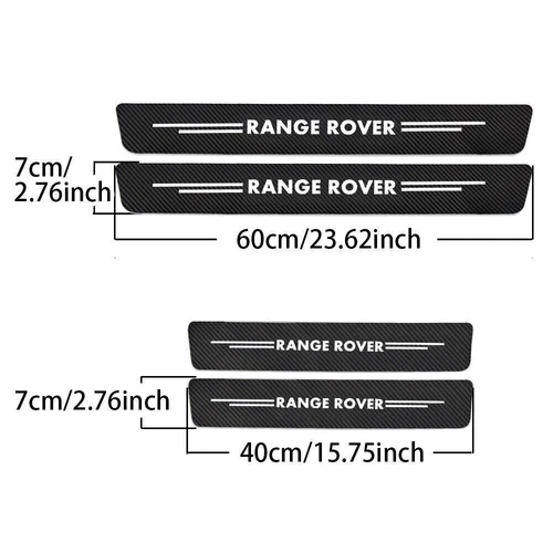4 PIEZAS Para Accesorios Land Rover Alféizar Puerta Coche Placa Escalón Cubierta Protector - Imagen 5 de 13