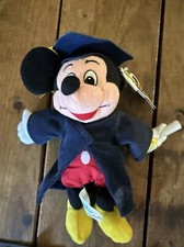 Walt Disney World Graduation Grad Nite Mickey Bean Bag Plush New With Tags