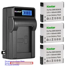 Kastar Battery LCD Wall Charger for Panasonic DMW-BCM13 Panasonic Lumix DMC-ZS40