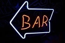 Arrow Bar 20"x16" Neon Sign Lamp Bar Show With Dimmer