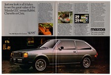 1980 MAZDA GLC Custom Vintage Original centerfold Print AD Gray Hatchback photo