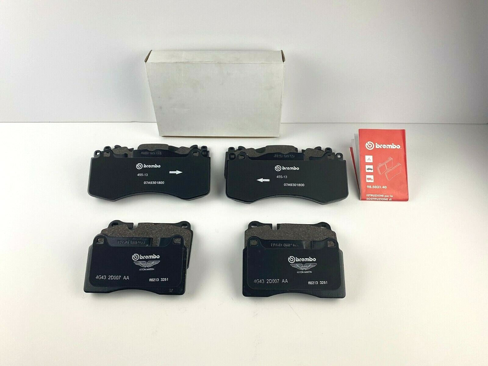🚚Aston Martin Vantage S Front & Rear Brake Pads - Genuine