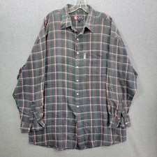 Vintage Chaps Ralph Lauren Button Down Shirt Mens XL Plaid Long Sleeve