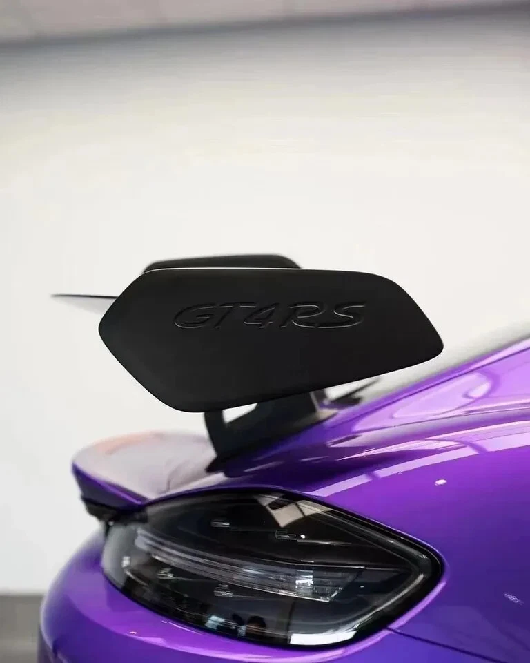 Alerón trasero de fibra de carbono para Porsche 718 981 987 Boxter Cayman GT4 estilo Foto 2 de 4