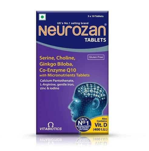 Neurozan Vitabiotic 30 Tab Gluten-Free Multivitamin Meyer Mental Perfomance - Picture 1 of 2