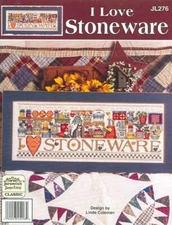 oop cross stitch Jeremiah Junction Chart JL276 I Love Stoneware