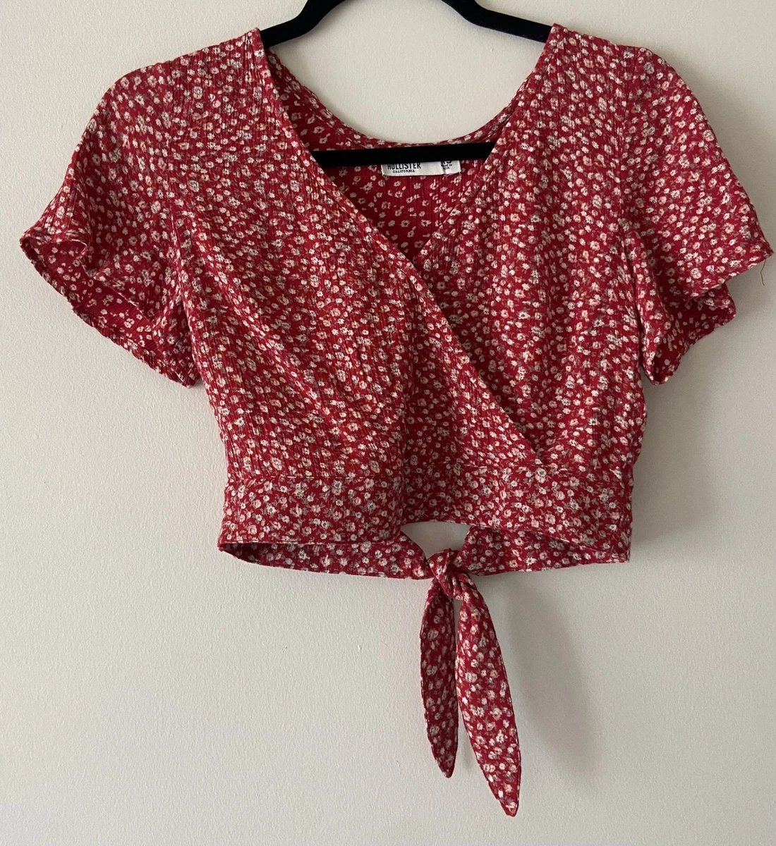 Hollister red cheap top