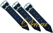 Traditional Scottish Kilt Extender 3 Straps 1.25" x 7" Genuine Leather by DEURA