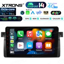 9" Android 14 Car Stereo Radio GPS Navi DAB+ 4+64GB Inclinometer For BMW 3er E46