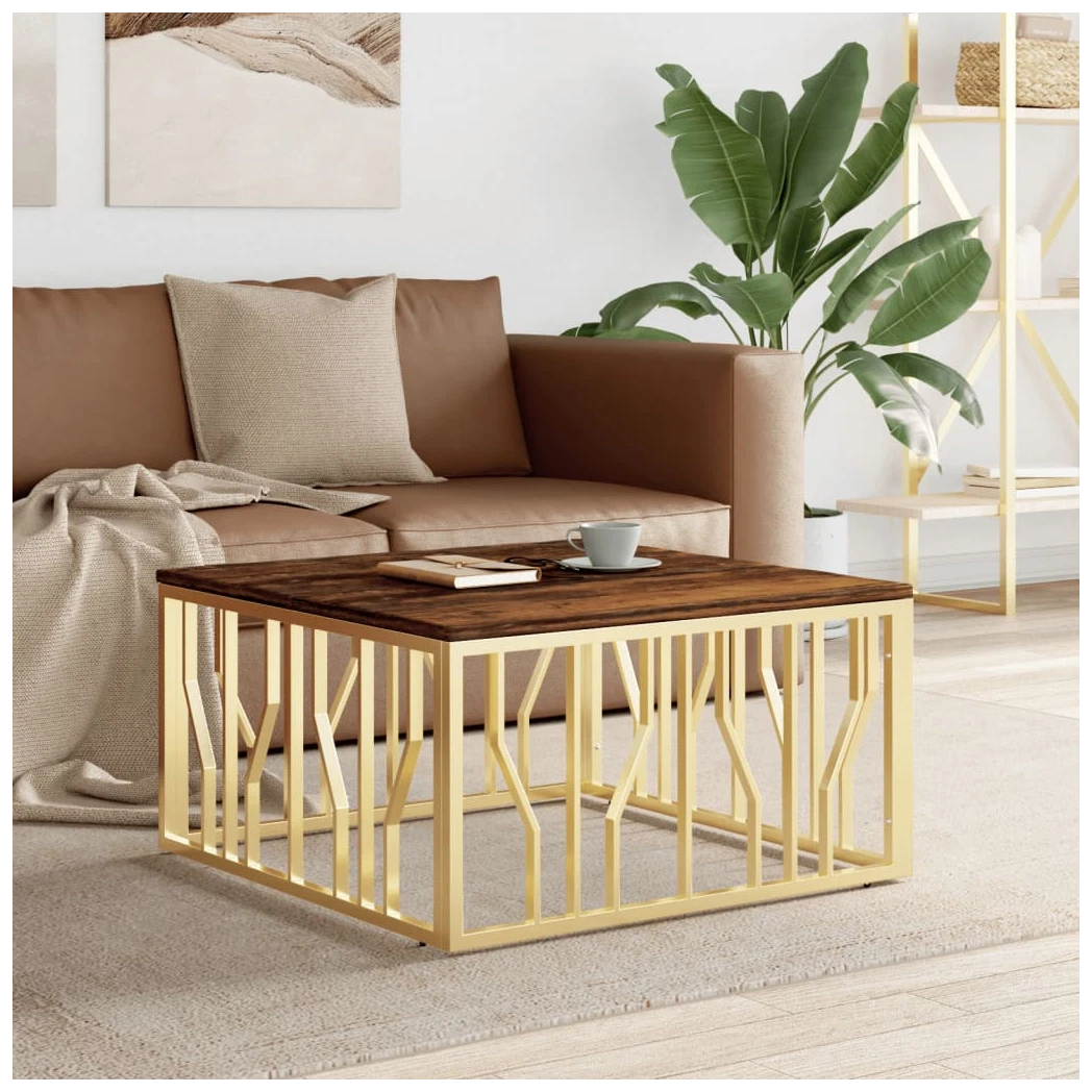 Solid gold cheap coffee table