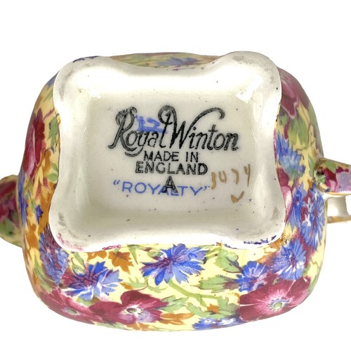 Royal Winton Royalty Grimwades Open Sugar Creamer Chintz Floral England - Picture 4 of 8