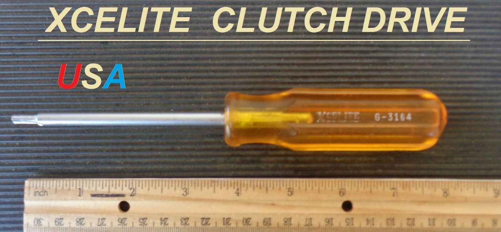 XCELITE 3/16 CLUTCH Drive Screwdriver - Part Number G3164 - Made in USA