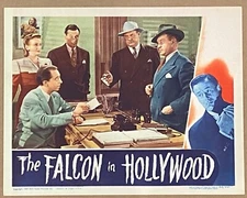 THE FALCON IN HOLLYWOOD ‘44 FALCON & DETECTIVES QUESTION STUDIO EXECUTIVE  LC