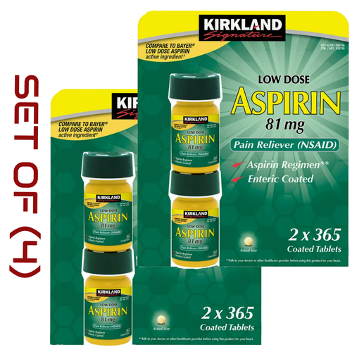 Kirkland Signature Low Dose Aspirin 81mg COMPAIR TO BAYER EXP/2025 FAST