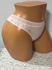 Secret Treasures Pink Thong Panties Soft Stretch Lace Size 2XL
