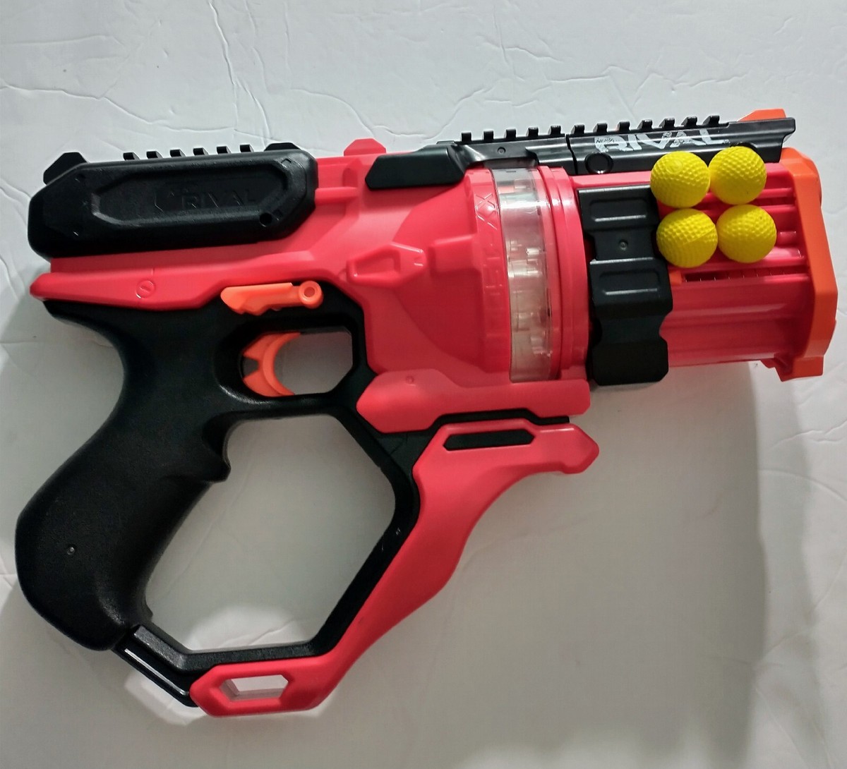 Nerf Rival Roundhouse XX-1500 Red Pistol Ball Gun Hasbro Black