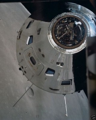 Apollo 17 Command Module docks with Lunar Module in moon orbit New 8x10 Photo