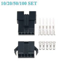 5 Pin/Way JST SM 2.5mm Male/Female Crimp Connector Kit Plug Socket Terminals