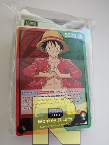 One Piece Card Game Launch Kit Demo Deck & Promo Pack 2022 ® Inglese ® SEALED - Picture 1 of 5