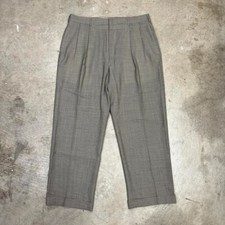 Vintage Polo Ralph Lauren pleated wool trousers houndstooth