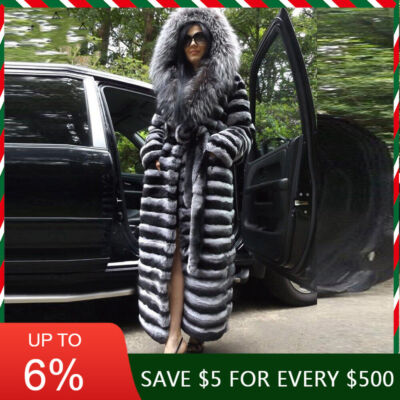 Kaninchen Mantel Damen Fell Top 100% Real Rex Rabbit Fur Coats